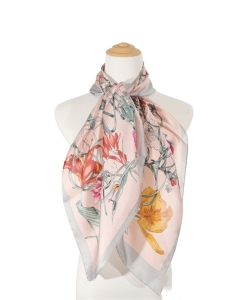 Romantic Floral Fashion Scarf SF400060 LIGHT PINK